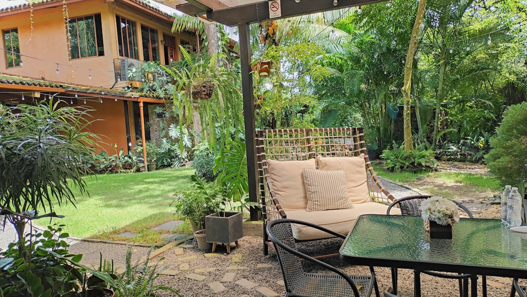 Beautiful garden terrace